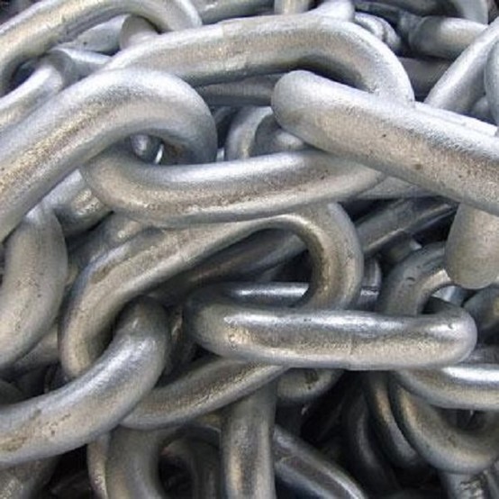 Hot-Dip Galvanized Studless Anchor Chain | Open Link Grades U1, U2 and U3