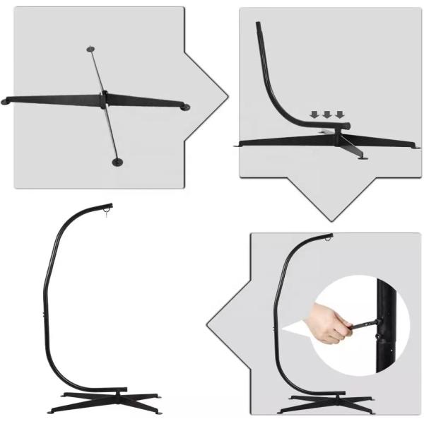 Qingdao Port Loading Modern Design Outdoor Indoor Powder Coated Solid Steel Standing Frame