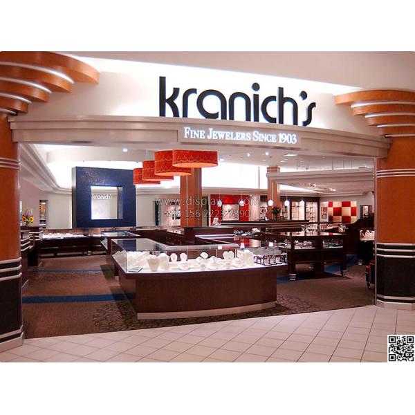 High quality jewelry display showcase,metal jewellery showcase