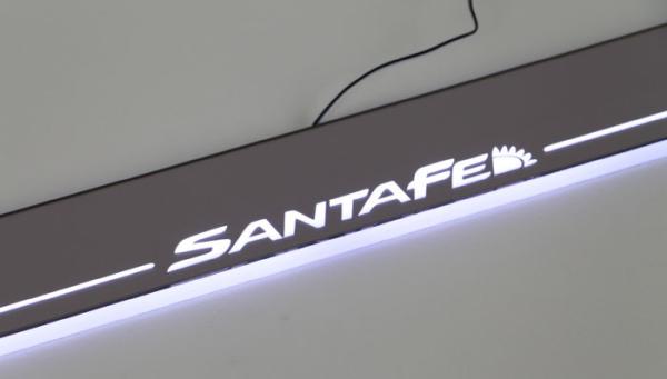 Holden Trax Car accessory stainless steel scuff plate door sill plate lights LED