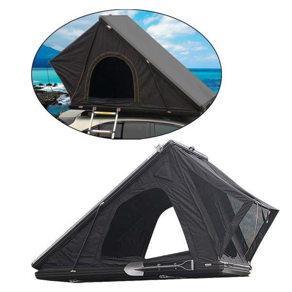 High- Aluminum Hard Shell Triangle Roof Top Tent for 2022 Car Hard Shell Rooftop