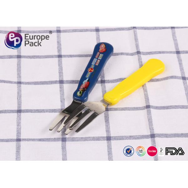 Childs Personalised Cutlery Set Pantone Color Stainless Steel HIPS