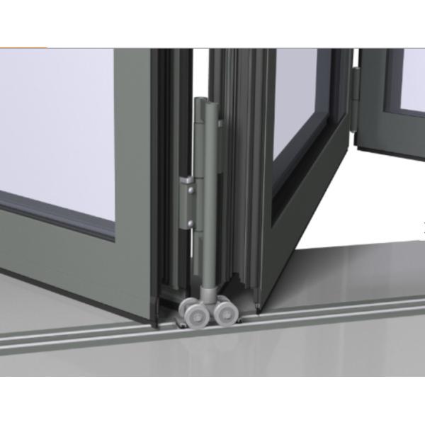 ODM Triple Glazed Aluminium Bifold Doors Lightweight Durable With Security Mesh