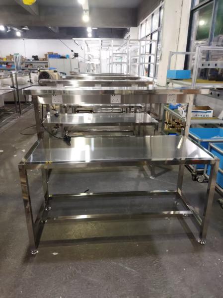 Stainless steel workbenches for auto repair workshops, heavy-duty load-bearing maintenance tables with tool cabinets, and industrial operation tables can be customized