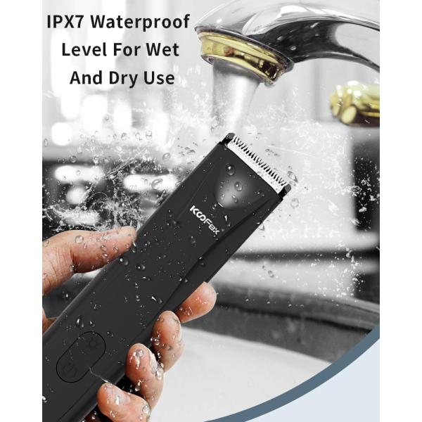 Waterproof Wet Dry Groin Hair Trimmer Body Shaver Groomer