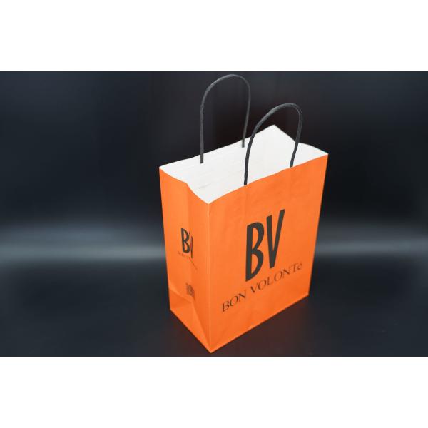 Reusable Kraft Paper Bags Sustainable Black Twisted Handle Kraft Bags