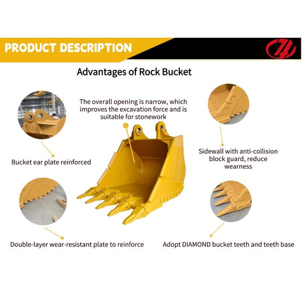 High Performance Excavator Rock Bucket for Tough Jobs