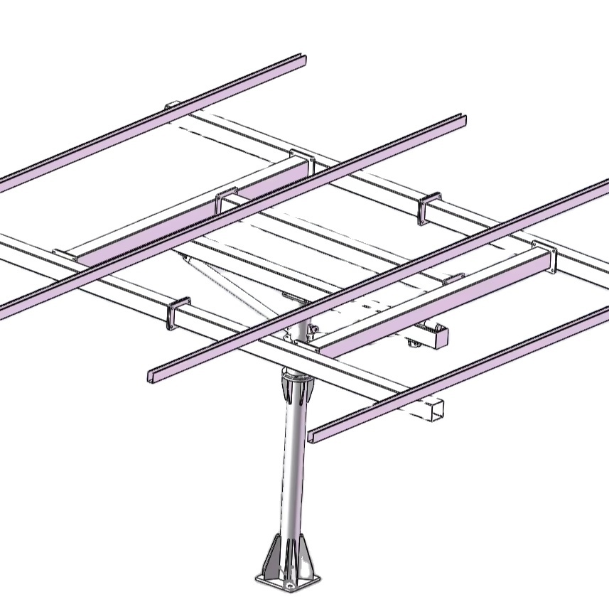 3Kw Dual Axis Smart Solar Tracker 2 Axis Solar Tracker Ground Mount