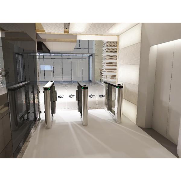 Пешеходные расмки металлоискателя доступа, турникеты ворот скорости офисного здания с читателем карты мотора сервопривода