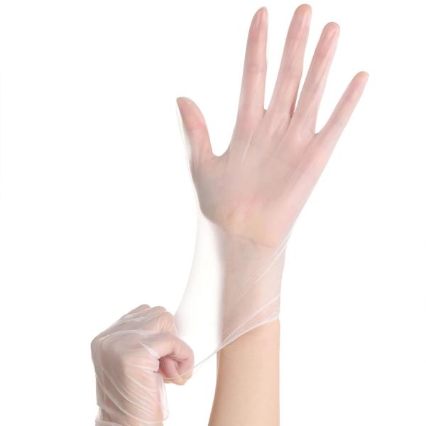 Waterproof Disposable Vinyl Gloves Transparent Use For Kitchen