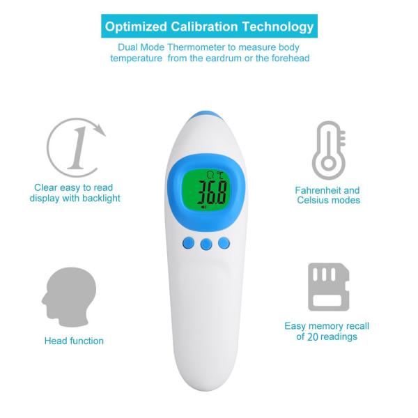 Most Accurate Front Head Thermometer , Digital Fever Thermometer CE RoHS
