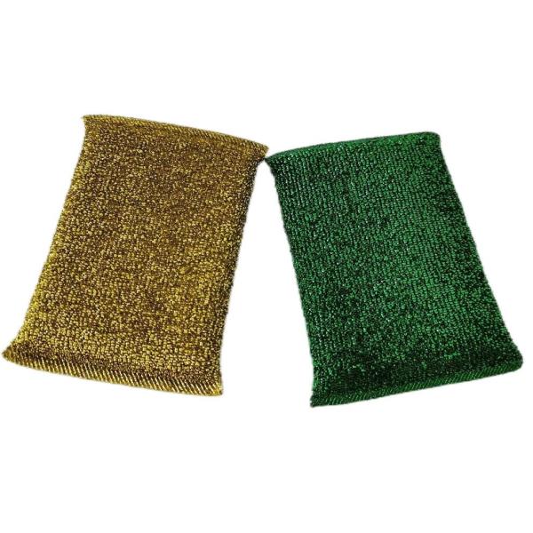 Kitchen Scouring Sponge Microfiber Cleaning Pad Cloth Green For Dish Washing