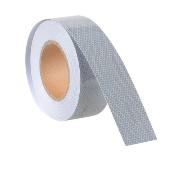 Material reflector blanco plateado cinta retro-reflectiva SOLAS marina para señales de seguridad