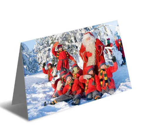 Deep 3D effect Custom Lenticular 3D Greeting Cards For Christmas Celebration
