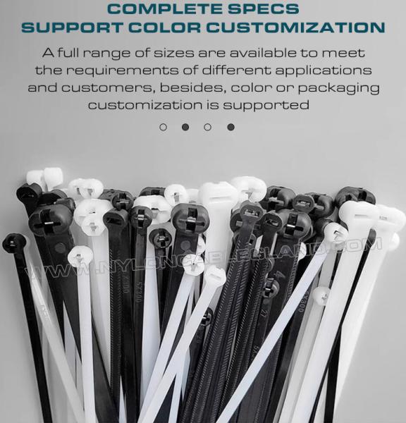 Stainless Steel Barb Cable Tie 400mm x 8, Ø9-108mm Adjustable Metal Tooth Cable Tie 550N (112LBS) for Shipbuilding