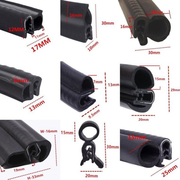 Custom Size Mud Tank Rubber Seal Strip OEM Waterproof Car Door Window Frame Weather Seal Rubber