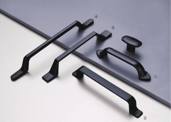 Black Matte Kitchen Cabinet Door Knobs And Handles With Different Types