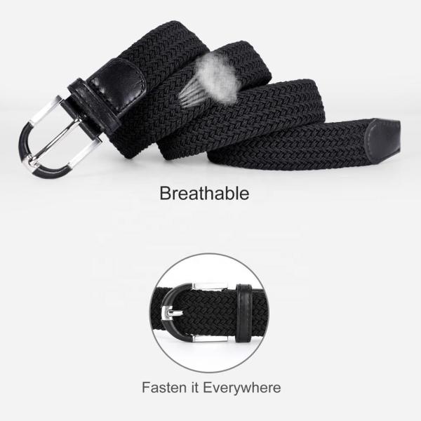 Dressing 115cm Fabric Elastic Belt Wide Golf 3.4cm Stretch Women Braided Woven