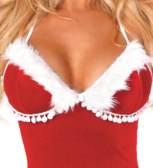 Sexy Evening Dress Adult Christmas Costumes  Red For Party