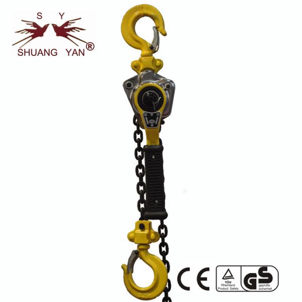 Workshop 4mm G80 Black Coated Lever Block Chain Hoist 0.25 Ton