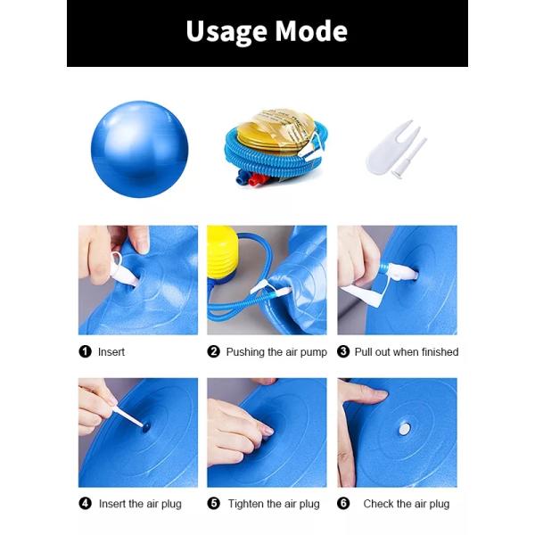 Massage Balance Rubber Stability Yoga Gym Stuff Anti Burst Multicolor Fitness Yoga Ball