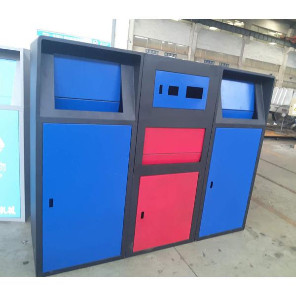 Capacidad grande 120L/240L Cisterna de basura metálica para exteriores Clasificación Saneamiento espesado con tapa