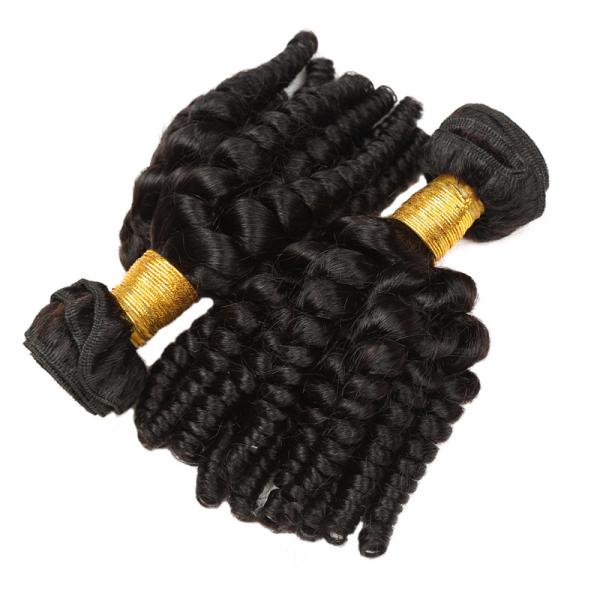 Spiral Curl 100% Virgin Brazilian Curly Hair Extensions For Black Women