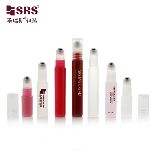 Metal Roller Ball Plastic Refillable Roll On Bottle 8ml for Perfume Essential Oil