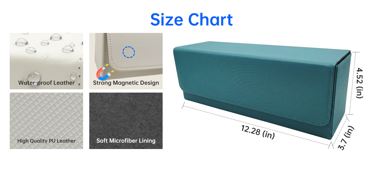Magnetic Double Deck Box Secure Storage PT CG TCG 3d Printed Mtg Deck Box