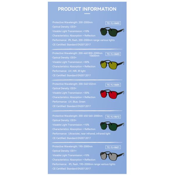 1064nm Laser Eye Protect Glasses IPL Hair Removal Eye Protective Foldable Laser Goggles Beauty Operator Folding Laser Glasses
