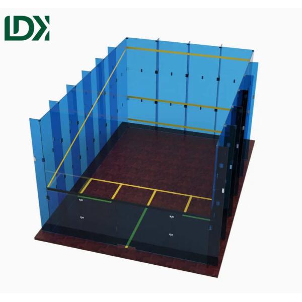 LED Outdoor Backyard Squash Court Durable Wood Flooring Squash Facilities Customization