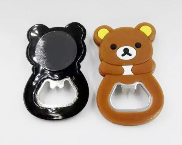 Funny Animal Shape Silicone Beer Bottle Opener For Tourist Souvenir Gifts
