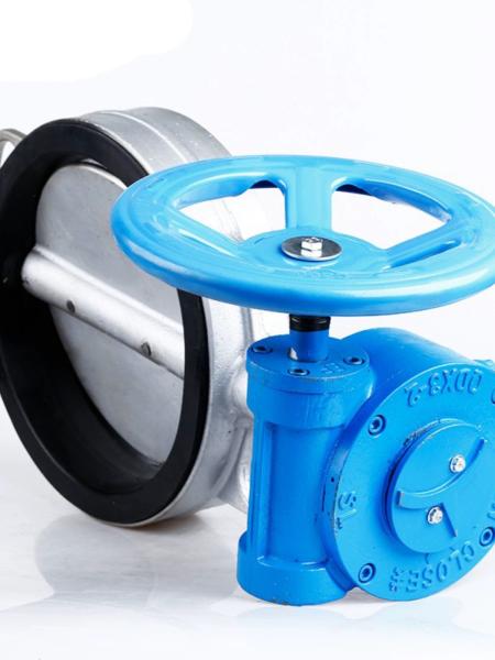 Válvula de borboleta de par de turbinas SS304/316L sanitária D371X-10/16P para função de parada de água