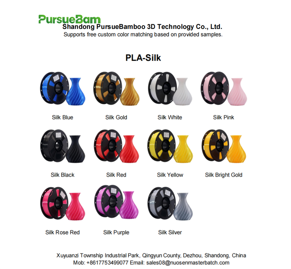 Tangle Free High Strength 1kg PLA 3d Printer Filament 1.75 mm Silk Solid Matte No Clogging Smooth Printing