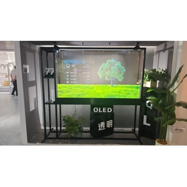 77-inch Transparent Display Unit vertical display case matrix Splicing Screen Seamless 1.8mm Video Wall for Advertising Display