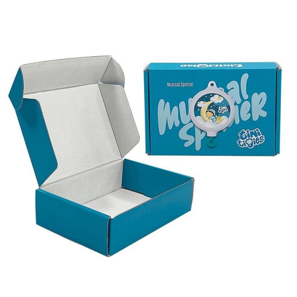 White E Flute Carton Box Corrugated Cardboard Kraft Mailer Boxes For Clothing Packaging