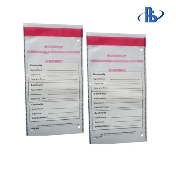 Self Adhesive Bank Deposit Bags , Opaque Tamper Evident Plastic Bags
