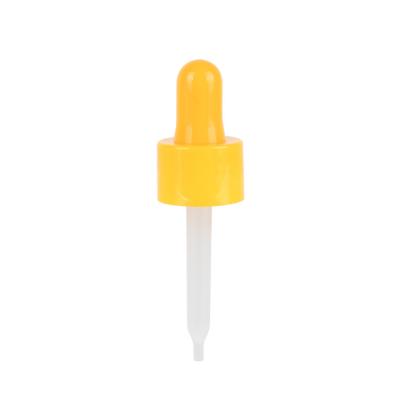 Yellow Smooth Plastic Dropper Pipette 20/410 Cosmetics And Skin Care Dropper