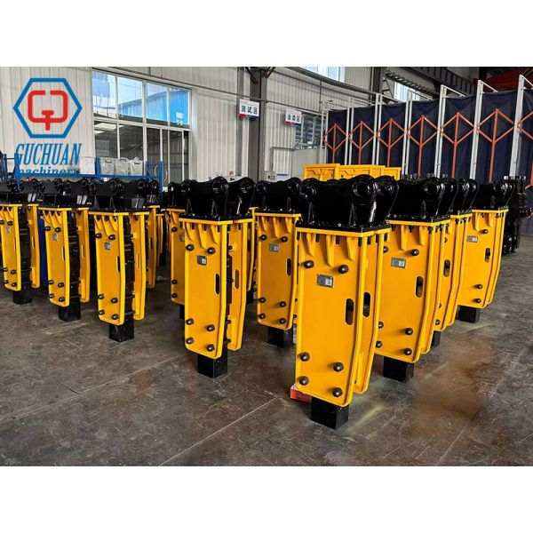 Guchuan SB43 / GCB75 413Kg Open-Type Hydraulic Hammer for 6-9 Ton Excavators 75mm Chisel