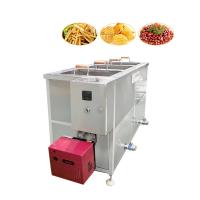 Tipo de gás frigideira profunda da bancada manual da microplaqueta 150kg/H