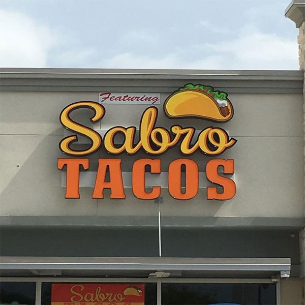 Outdoor LED Light Box Letters Billboard Wall Mounted Shop Storefront Signs and Signage Custom Free Design