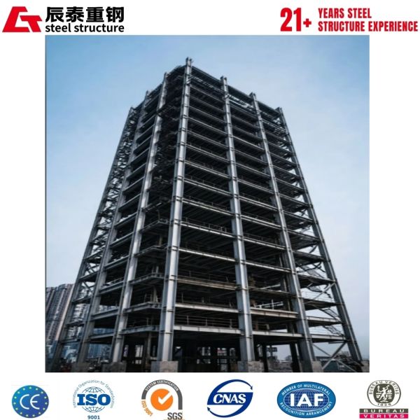 Hot Dipped Galvanized Multi-story Steel Building with Full Anti-rust Protection