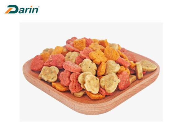 Single / Double Color Pet Biscuit Making Dog Biscuit Machine Made By Stainless Steel