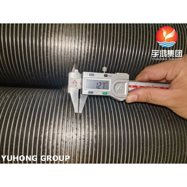 ASTM A376 TP347H HFW Finned Tubes For Process Gas Heater And Process Gas Cooler