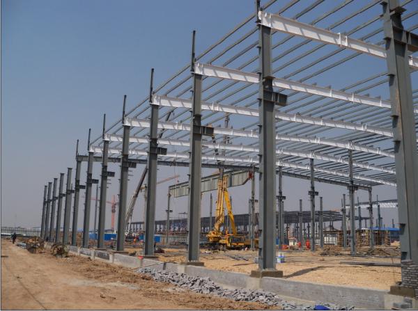 EPS 50MM Double Sheet 3.2m Steel Structure Warehouse Metal Frame