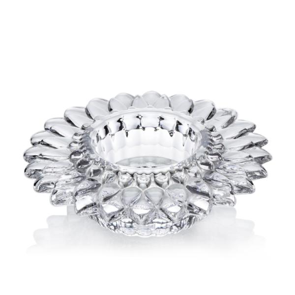 Unique creative Sunflower clear crystal glass candelabra candlestick holder