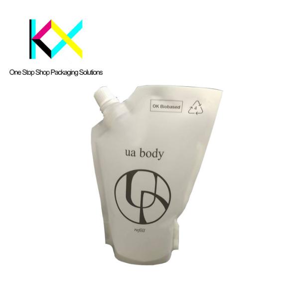 Food Grade Liquid Packaging Pouch Liquid Stand Up Pouch With Spout 120um-140um