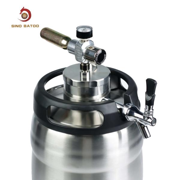 Home Brewing 1.3 Gallon Vacuum Beer Growler Party Kegger With Tap System
