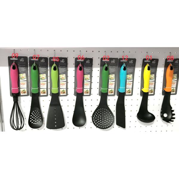Food Grade Eco-Friendly Kitchenware Non Stick Utensil Set with Heat Resistant Spoons