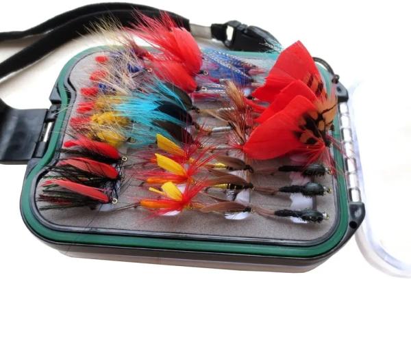 168pcs/Set Fishing Lure Kit Trout Dry Wet Nymph Streamers Fly Fishing Lure Kit